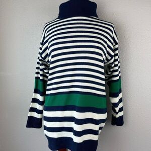 Vintage SweeTree Striped Turtleneck Womens Sweater Size M